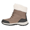 Taupe - Side - Mountain Warehouse Womens-Ladies Idaho Waterproof Thermal Snow Boots