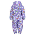 Lilac - Back - Mountain Warehouse Childrens-Kids Spright Rainbow Cloud Waterproof Rain Suit