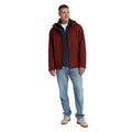 Dark Red - Side - Animal Mens Elements Waterproof Jacket