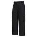 Black - Side - Mountain Warehouse Childrens-Kids Titan Cargo Ski Trousers