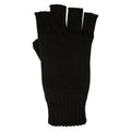 Black - Front - Mountain Warehouse Isotherm Knitted Fingerless Gloves