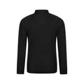 Black - Back - Mountain Warehouse Childrens-Kids Merino Blend Half Zip Base Layer Top