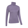 Dusky Purple - Lifestyle - Mountain Warehouse Womens-Ladies Keep The Heat Isotherm Roll Neck Base Layer Top