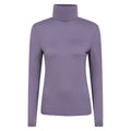 Dusky Purple - Front - Mountain Warehouse Womens-Ladies Keep The Heat Isotherm Roll Neck Base Layer Top