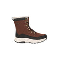 Brown - Back - Mountain Warehouse Womens-Ladies Montreal Thermal Waterproof Snow Boots