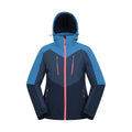 Navy - Front - Mountain Warehouse Womens-Ladies Valais Waterproof Waterproof Ski Jacket