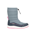 Grey - Lifestyle - Mountain Warehouse Childrens-Kids Frosty Adaptive Fleece Lined Ski Boots - Snow Boots