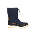 Navy - Lifestyle - Mountain Warehouse Childrens-Kids Frosty Adaptive Fleece Lined Ski Boots - Snow Boots