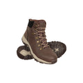 Brown - Front - Mountain Warehouse Mens Conway Leather Waterproof Boots