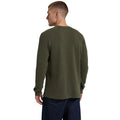 Khaki Green - Back - Animal Mens Jude Waffle Long-Sleeved T-Shirt