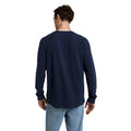 Navy - Back - Animal Mens Jude Waffle Long-Sleeved T-Shirt