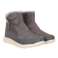 Grey - Front - Mountain Warehouse Womens-Ladies Boston Fleece Lined Snow Boots