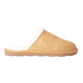 Beige - Back - Animal Unisex Adult Vegan Sherpa Lined Slippers