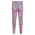 Bright Pink - Side - Mountain Warehouse Childrens-Kids Talus Animal Print Base Layer Set