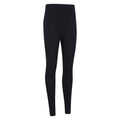 Black - Side - Mountain Warehouse Womens-Ladies Carmel Ribbed Seamless Thermal Bottoms