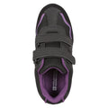 Black-Purple - Pack Shot - Mountain Warehouse Childrens-Kids Mars Non Marking Trainers