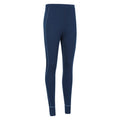 Navy - Side - Mountain Warehouse Womens-Ladies Asgard Merino Wool Thermal Base Layer Leggings