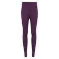 Purple - Front - Mountain Warehouse Womens-Ladies Asgard Merino Wool Thermal Base Layer Leggings