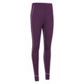 Purple - Side - Mountain Warehouse Womens-Ladies Asgard Merino Wool Thermal Base Layer Leggings