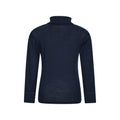 Navy - Back - Mountain Warehouse Childrens-Kids Merino Wool Roll Neck Base Layer Top