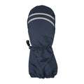 Navy - Front - Mountain Warehouse Childrens-Kids Snow Long Cuff Mittens