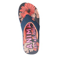 Coral - Back - Animal Womens-Ladies Swish Flip Flops