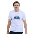 White - Close up - Mountain Warehouse Mens Discover Organic Cotton T-Shirt