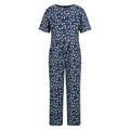 Navy - Front - Mountain Warehouse Girls Poppy Animal Print Jumpsuit