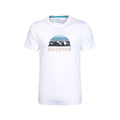 White - Front - Mountain Warehouse Mens Discover Organic Cotton T-Shirt