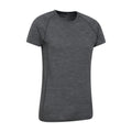 Dark Grey - Side - Mountain Warehouse Mens Summit Merino Wool T-Shirt (Pack of 2)