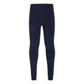 Navy - Back - Mountain Warehouse Childrens-Kids Fluffy Fleece Lined Leggings