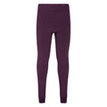 Purple - Front - Mountain Warehouse Childrens-Kids Fluffy Fleece Lined Leggings