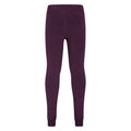 Purple - Back - Mountain Warehouse Childrens-Kids Fluffy Fleece Lined Leggings