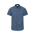 Navy - Front - Mountain Warehouse Mens Wave Short-Sleeved Shirt