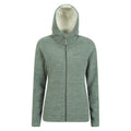 Green - Front - Mountain Warehouse Womens-Ladies Snowdonia Fleece Full Zip Hoodie