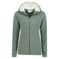 Green - Pack Shot - Mountain Warehouse Womens-Ladies Snowdonia Fleece Full Zip Hoodie