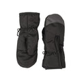 Black - Side - Mountain Warehouse Childrens-Kids Ski Mittens