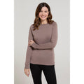 Dark Beige - Front - Mountain Warehouse Womens-Ladies Talus Long-Sleeved Top