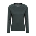 Khaki Green - Front - Mountain Warehouse Womens-Ladies Quick Dry Long-Sleeved Top