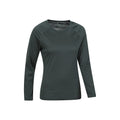 Khaki Green - Back - Mountain Warehouse Womens-Ladies Quick Dry Long-Sleeved Top