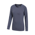 Dark Grey - Side - Mountain Warehouse Womens-Ladies Quick Dry Long-Sleeved Top