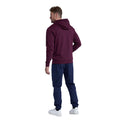 Burgundy - Lifestyle - Animal Mens River Printed Organic Hoodie