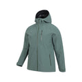 Dark Green - Side - Mountain Warehouse Mens Bachill Three Layer Waterproof Jacket