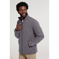 Dark Grey - Front - Mountain Warehouse Mens Bernard II Windproof Fleece Jacket