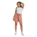 Pink - Lifestyle - Animal Womens-Ladies Loren Paperbag Shorts