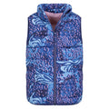 Purple - Pack Shot - Mountain Warehouse Childrens-Kids Rocko Animal Print Padded Gilet