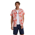 Red - Side - Animal Mens Will Floral Organic Shirt