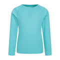 Teal - Front - Mountain Warehouse Childrens-Kids Talus Round Neck Base Layer Top