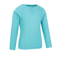 Teal - Back - Mountain Warehouse Childrens-Kids Talus Round Neck Base Layer Top