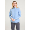 Pale Blue - Front - Mountain Warehouse Womens-Ladies Snowdon II Melange Full Zip Fleece Jacket